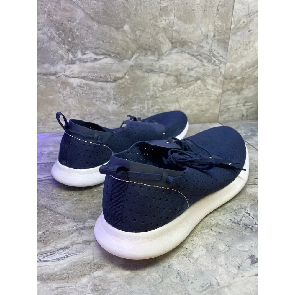 Steve Madden Men's 9 Blue Suede P-CHYLL Perforated Low Top Sneakers - Picture 4 of 9